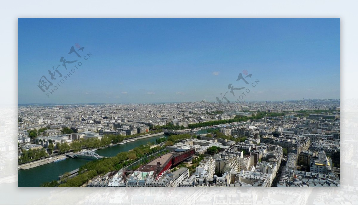 巴黎鸟瞰图片