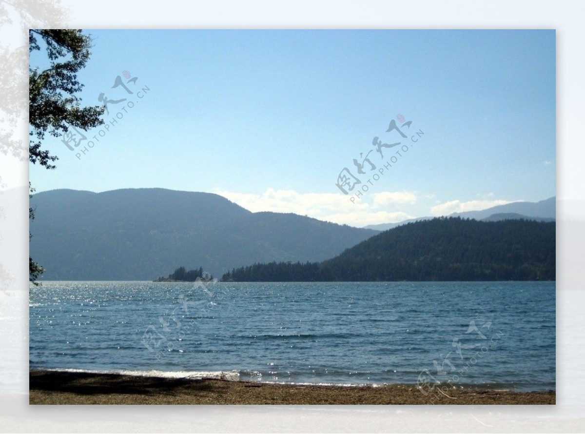 加拿大高贵林科莫湖风景图片
