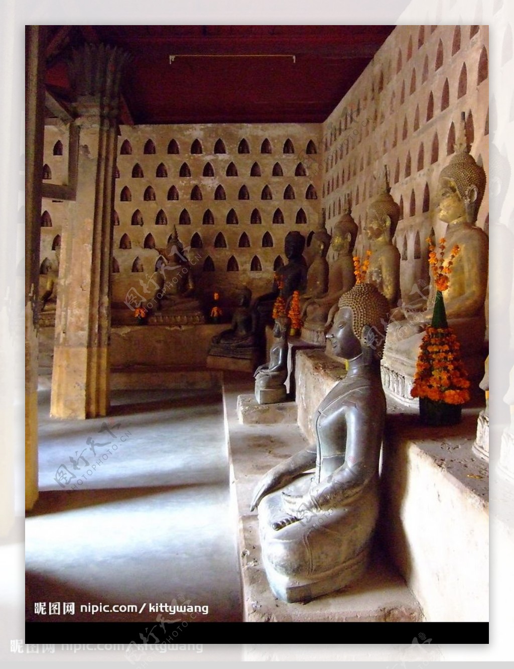 老挝万象寺院图片