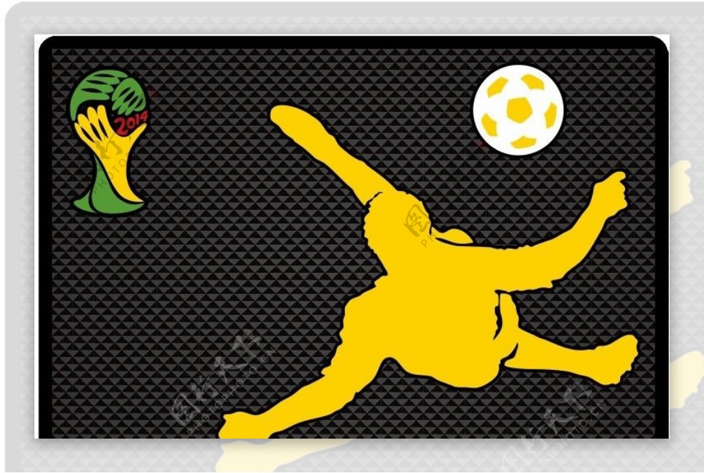 2014足球杯防滑垫图片