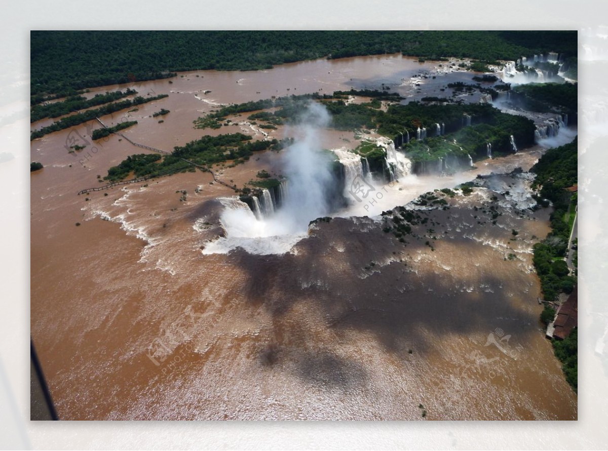 俯瞰伊瓜拉瀑布图片