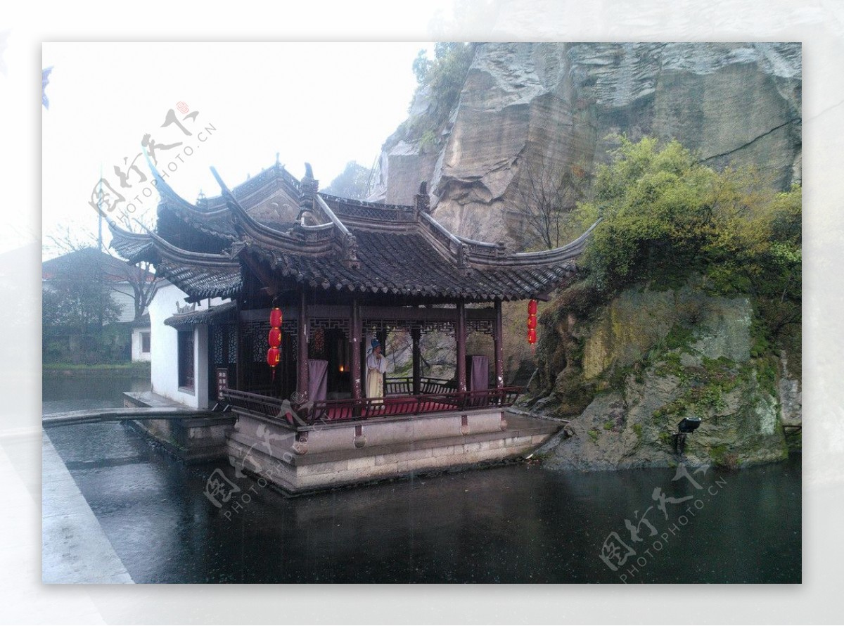 绍兴东湖戏台图片