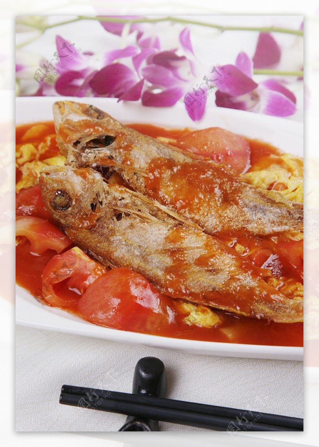 泰北蕃茄蛋煮红三鱼图片