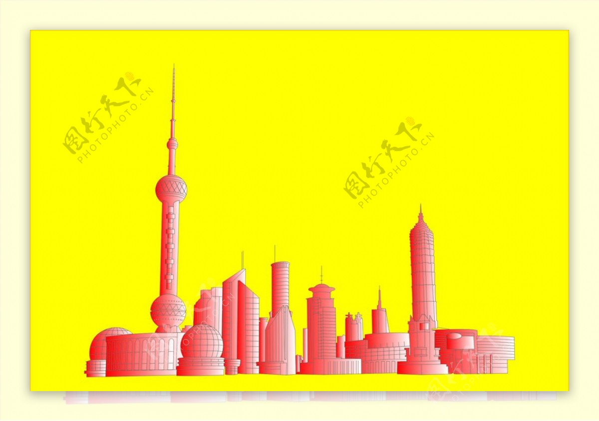 上海建筑矢量图图片