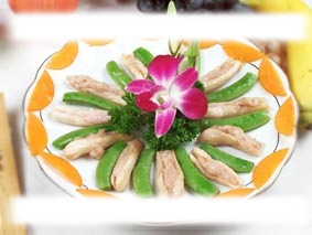 鹅肝酱焗酿鸡腿菇图片