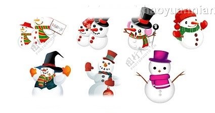 雪人圣诞素材图片