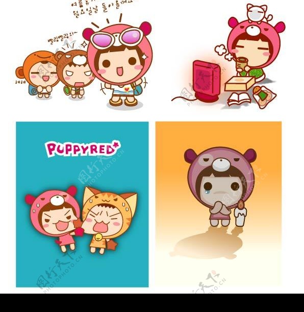 韩国卡通PUPPYRED娃娃2图片