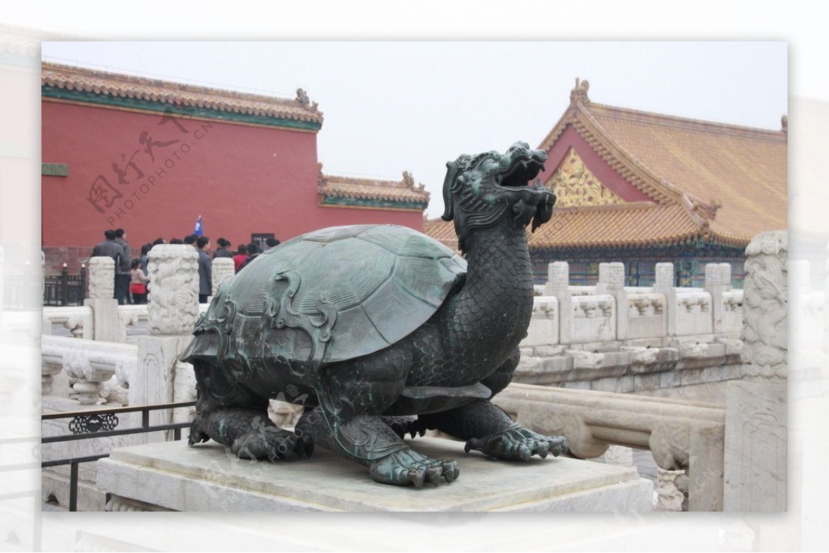 北京故宫铜雕仙龟图片