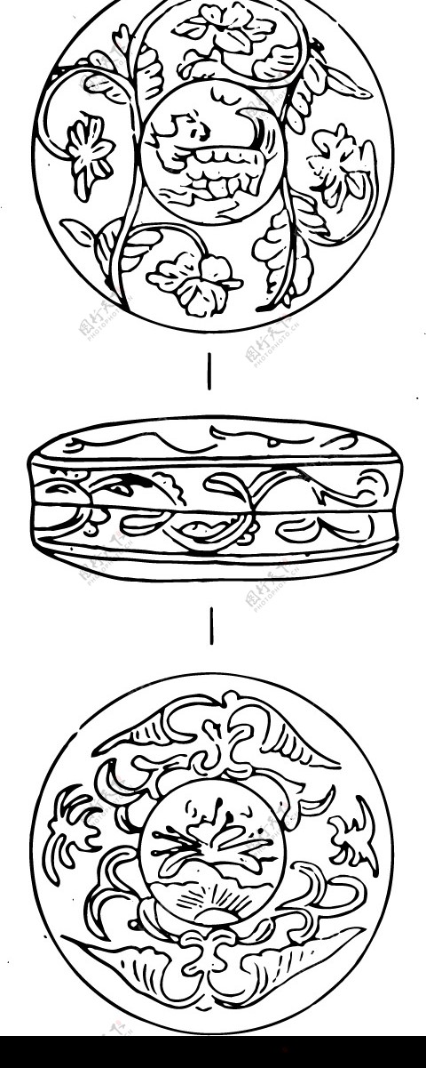 古代矢量图案图片