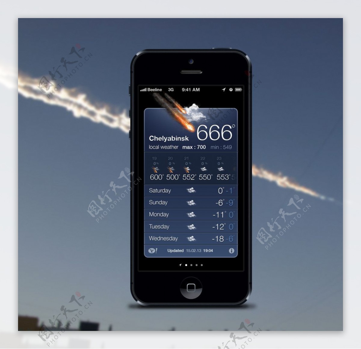 iphone5天气图片