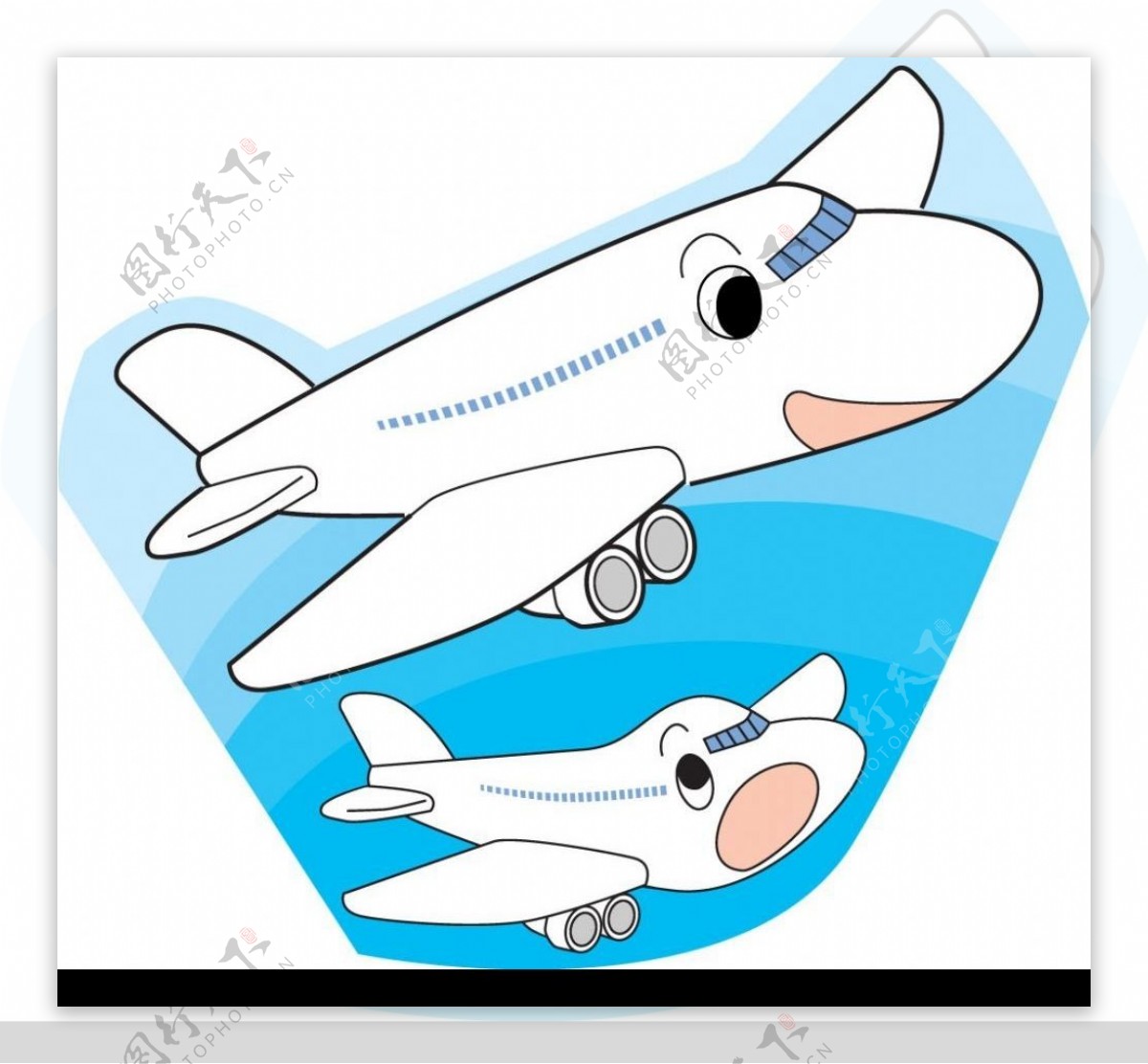 卡通飞机图片