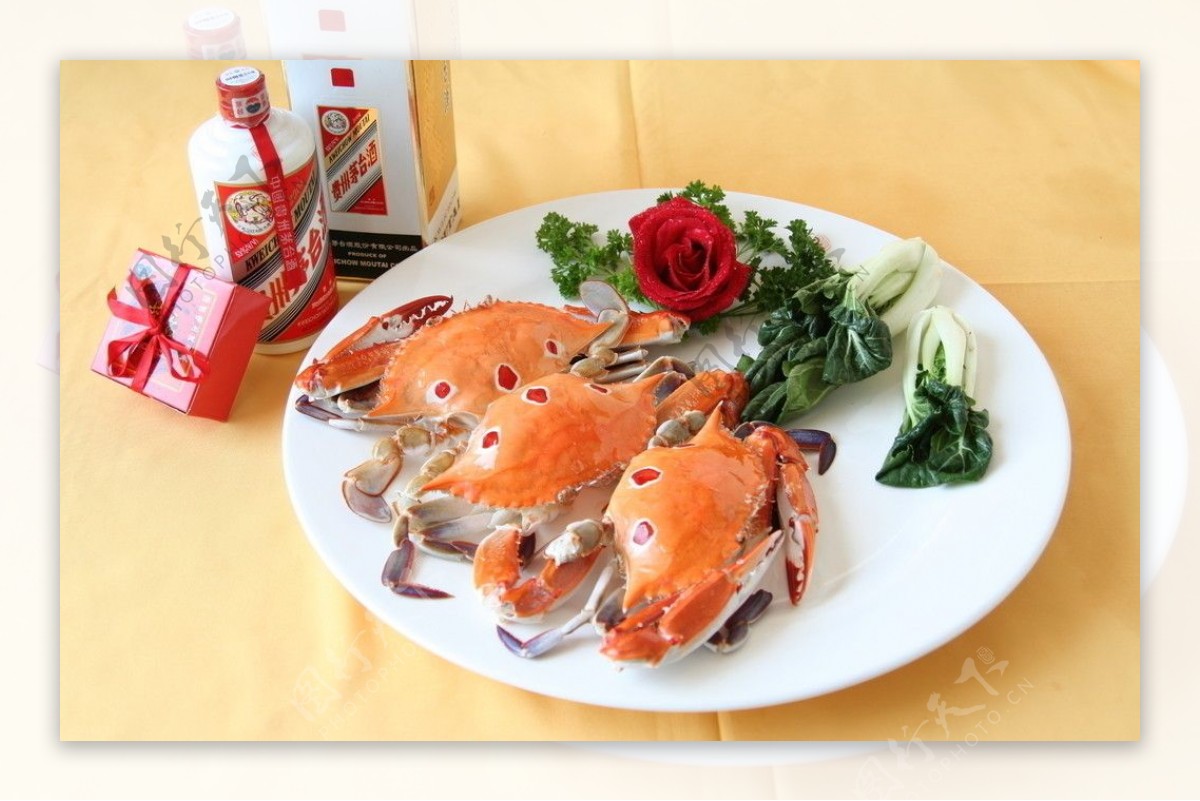 美食摄影螃蟹餐饮菜谱海鲜图片