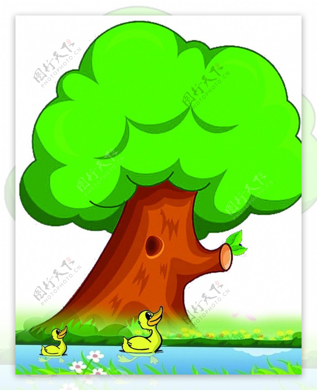 幼儿园卡通树图片