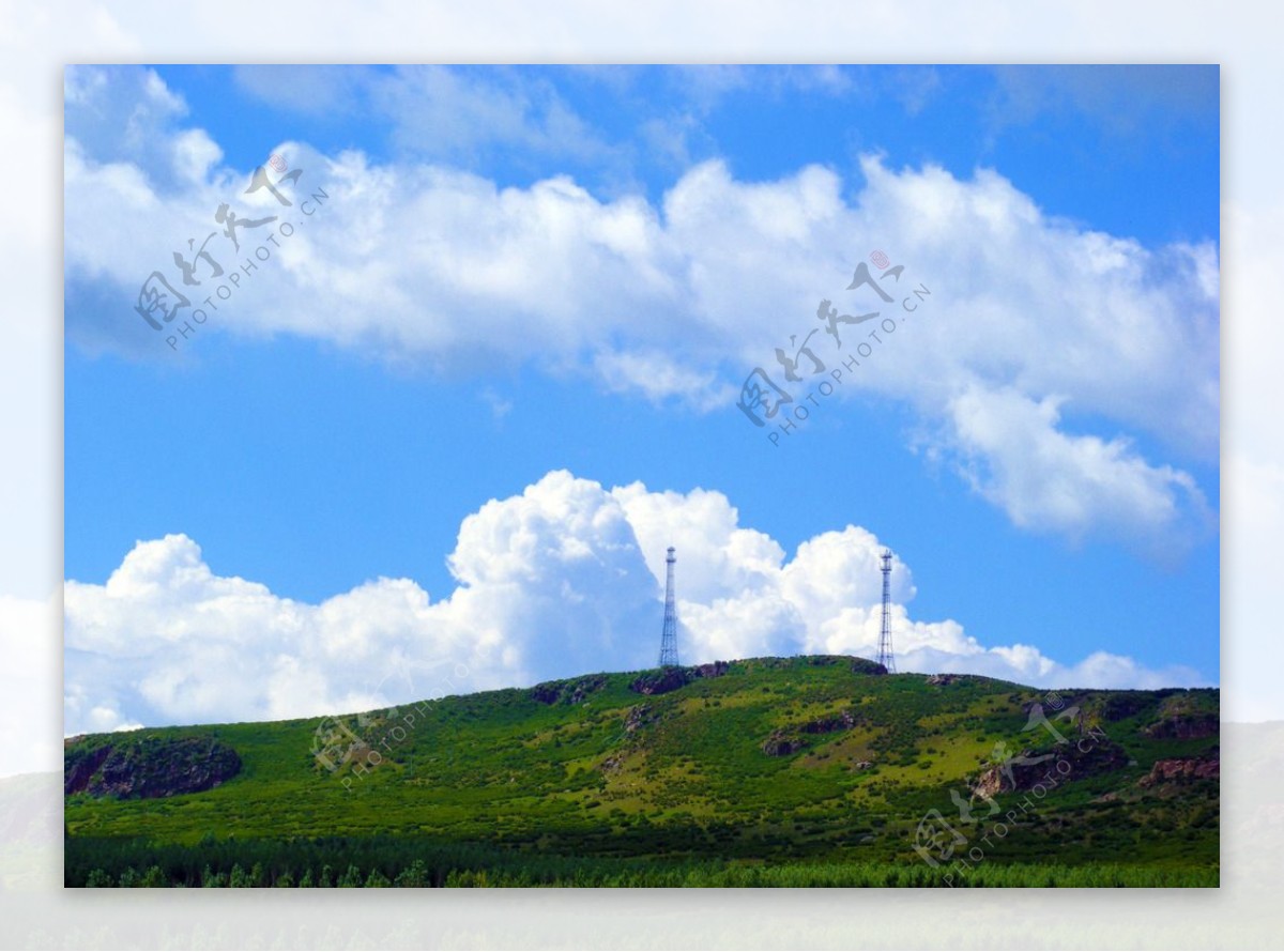 哈达村信号转播塔风景图片