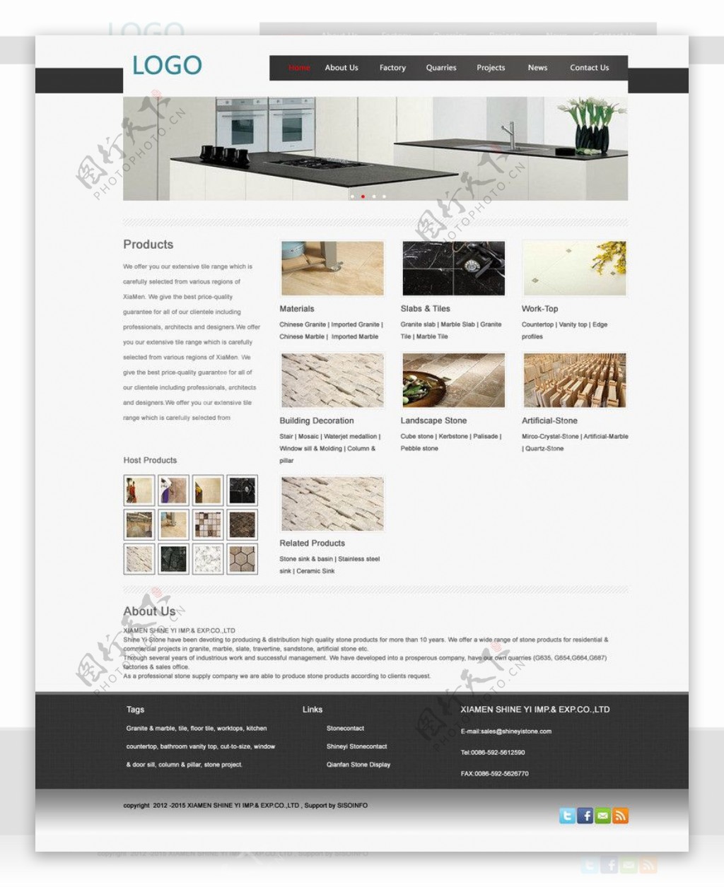 石材企业网站图片