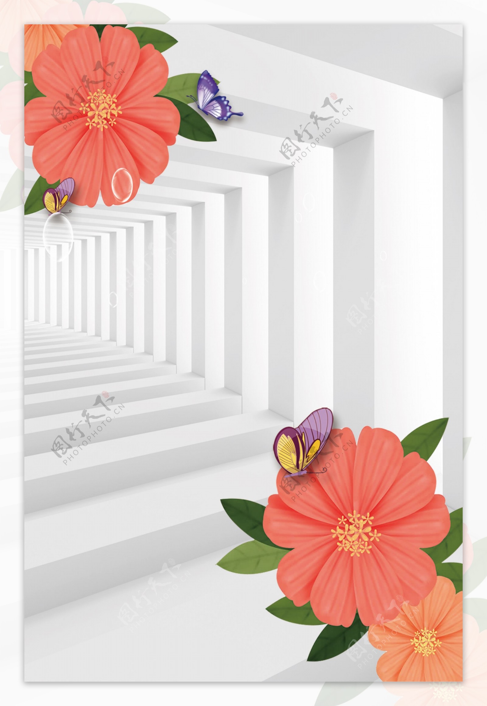 花朵走廊图片