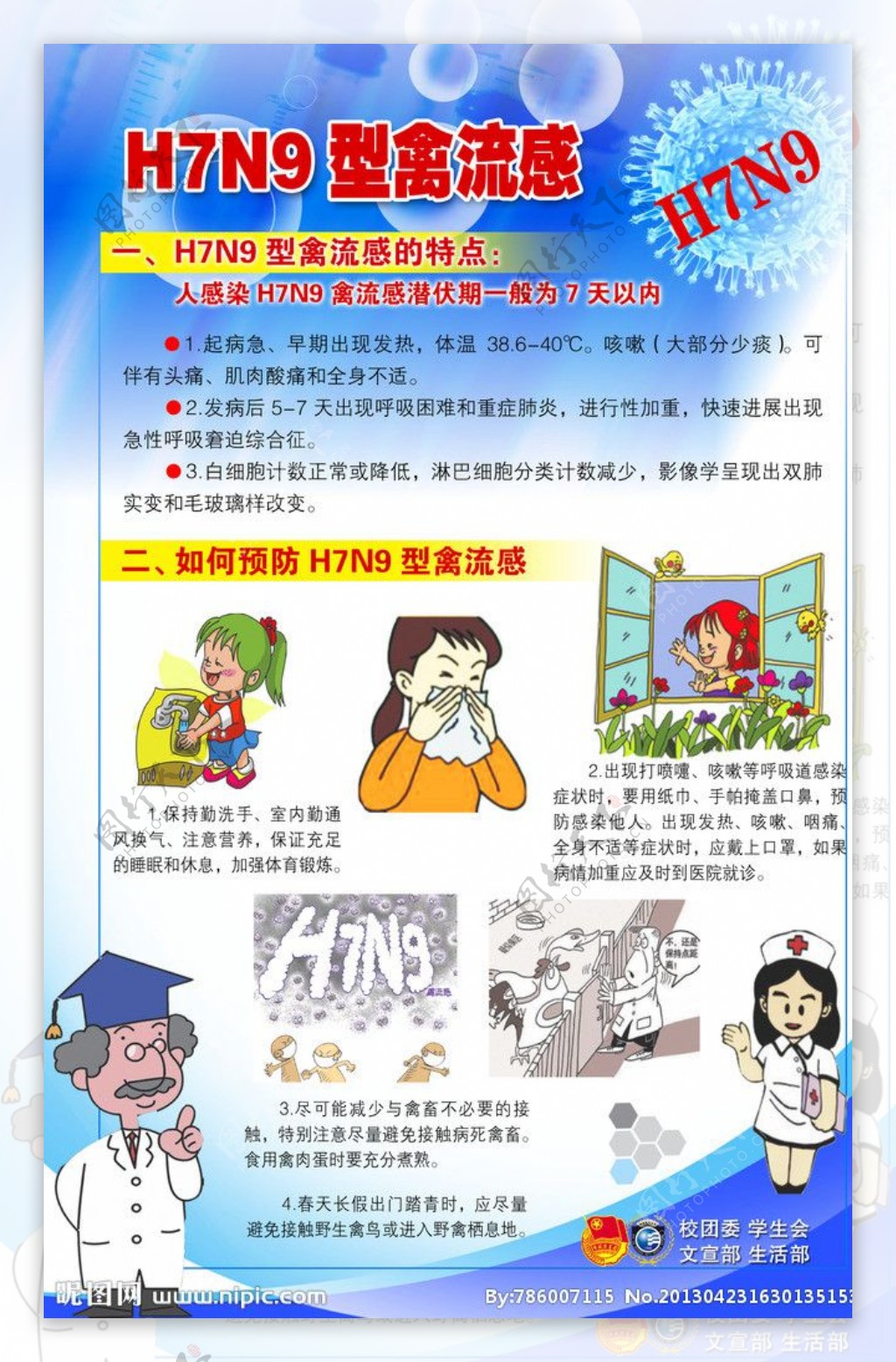 H7N9禽流感宣传图片