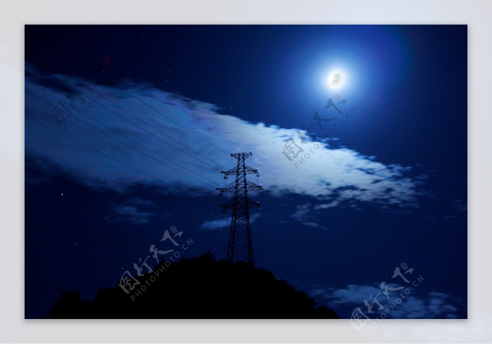 石门山的月亮图片