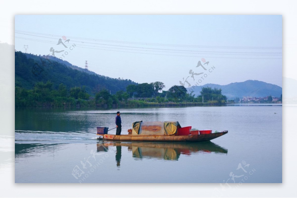 山水梅江风景图片