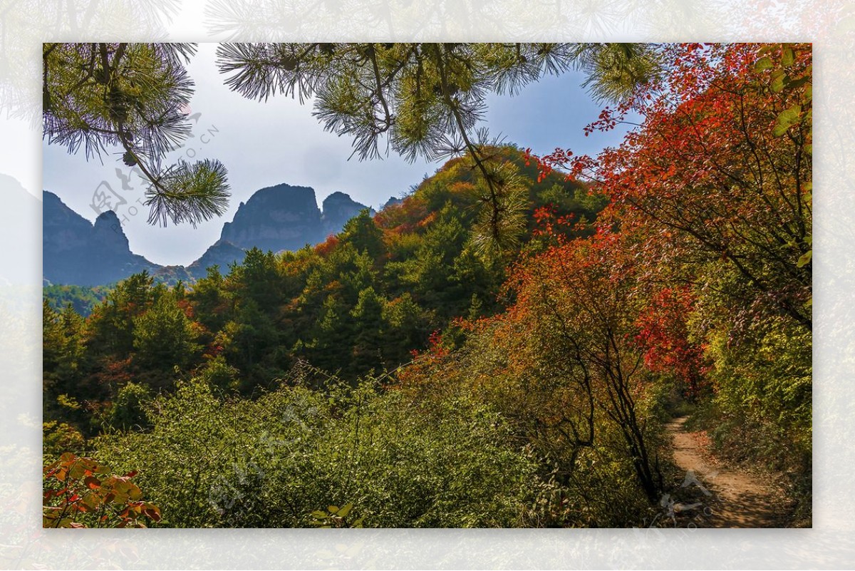 山川秋色图片