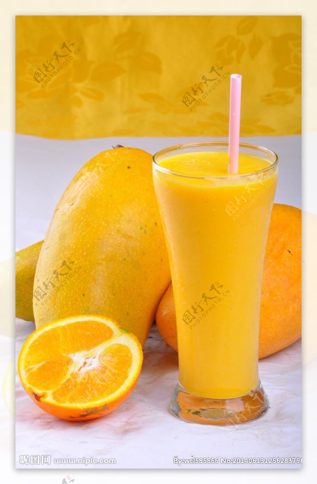 橙蜜芒汁图片