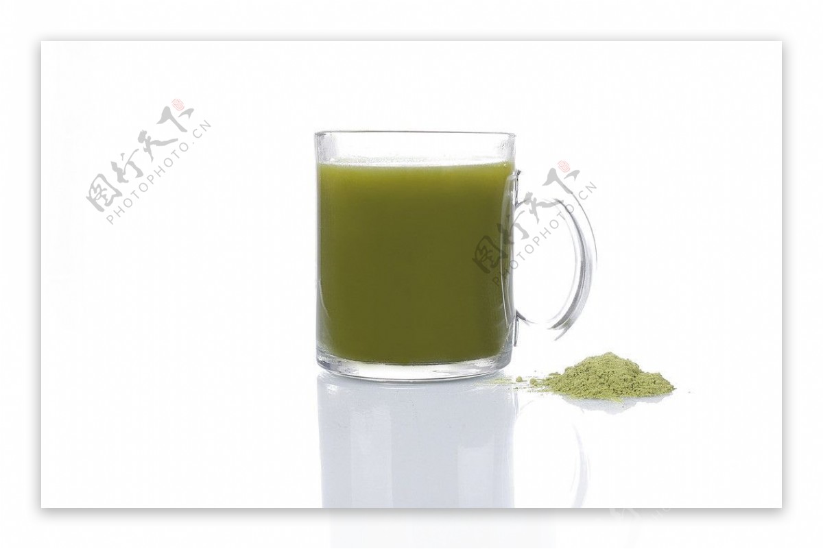 绿茶粉图片