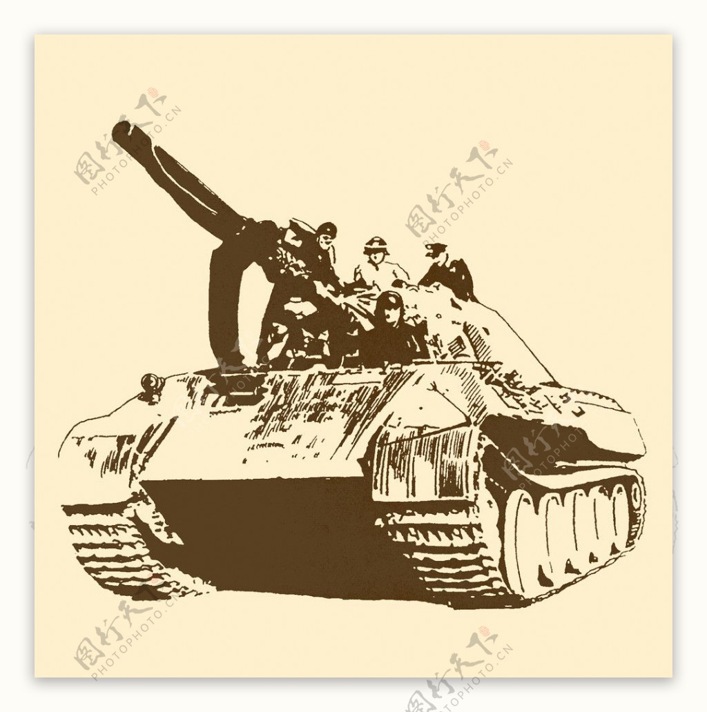 德国豹式坦克图片