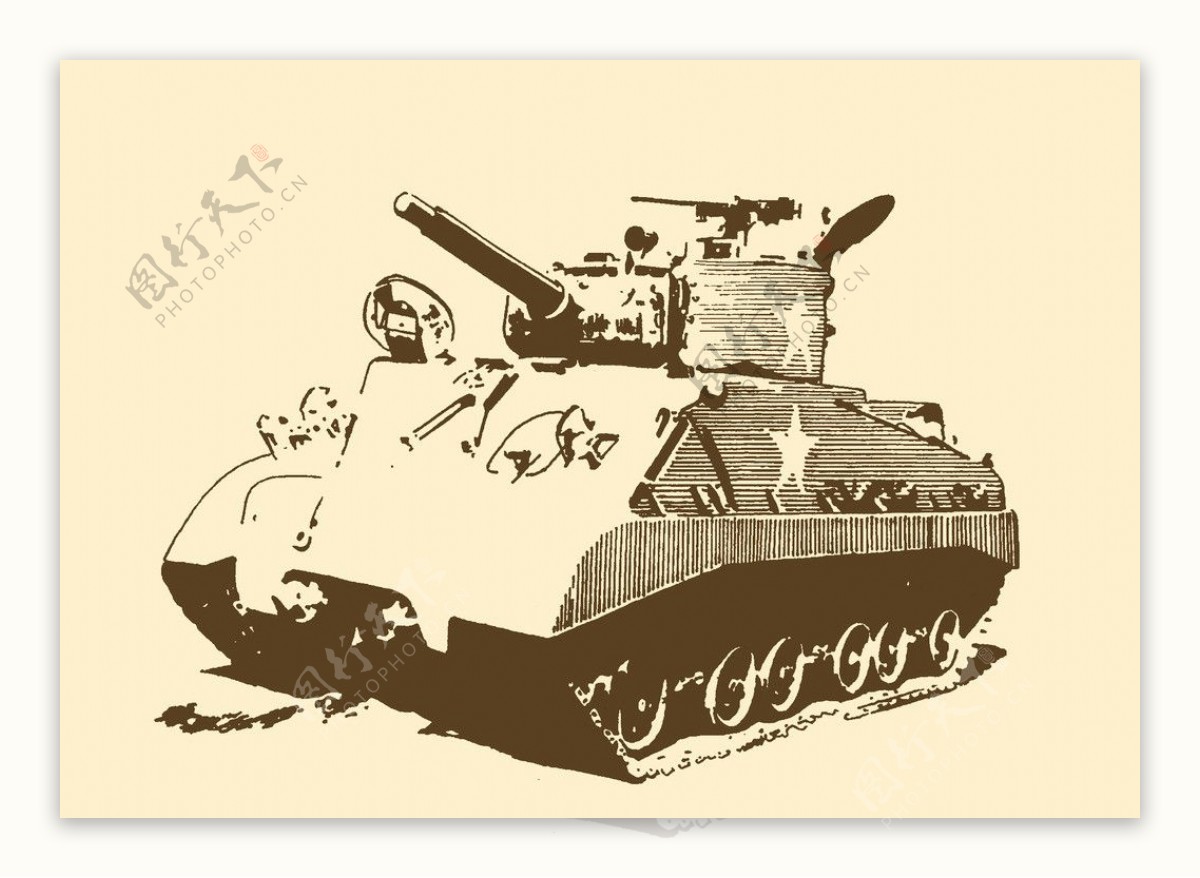 美国m4舒曼中型坦克图片