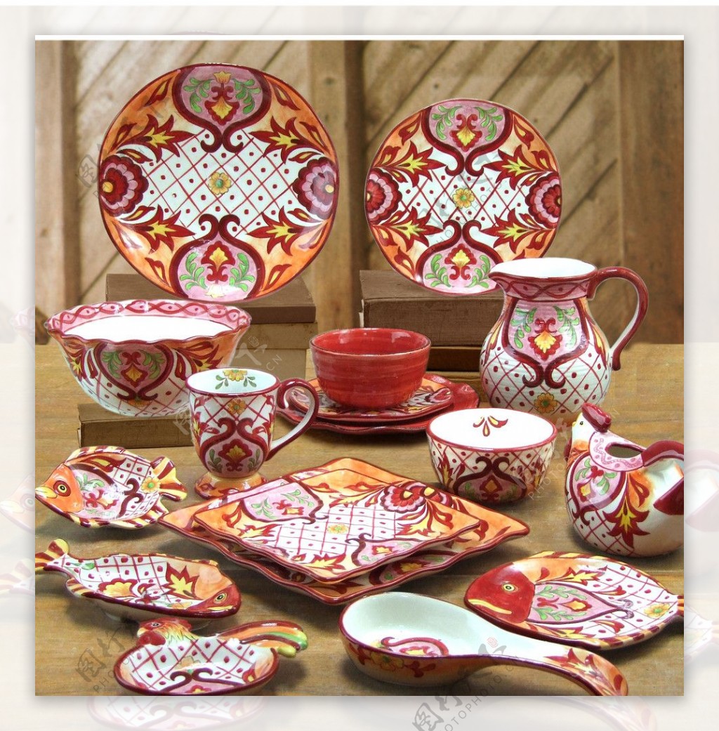 墨西哥瓷器工艺品餐具图片