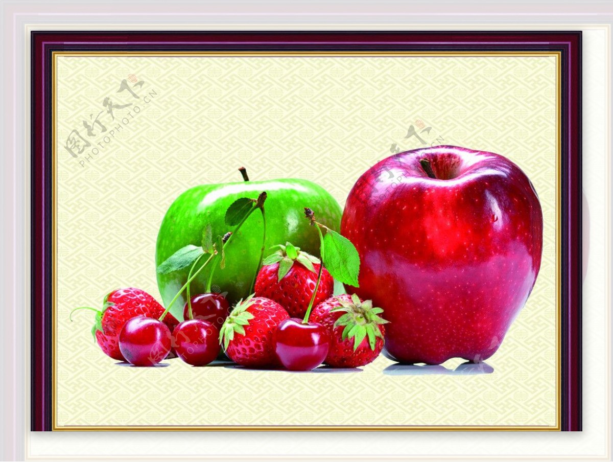 水果画框图片