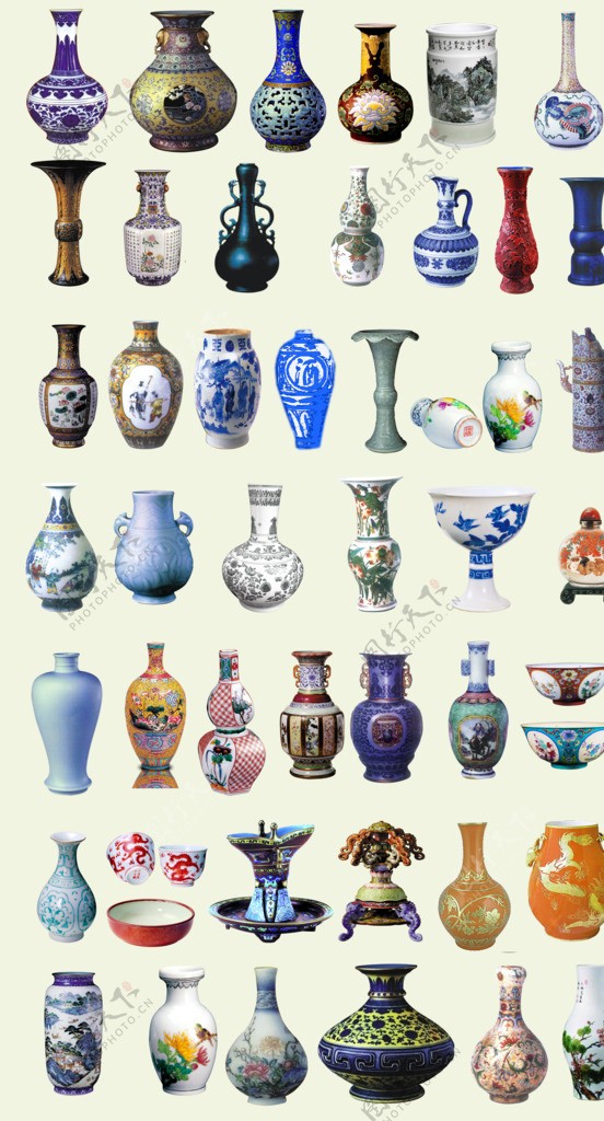 古典陶瓷花瓶图片