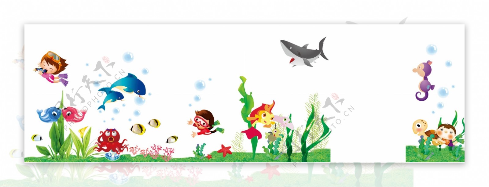 幼儿园海底世界图片