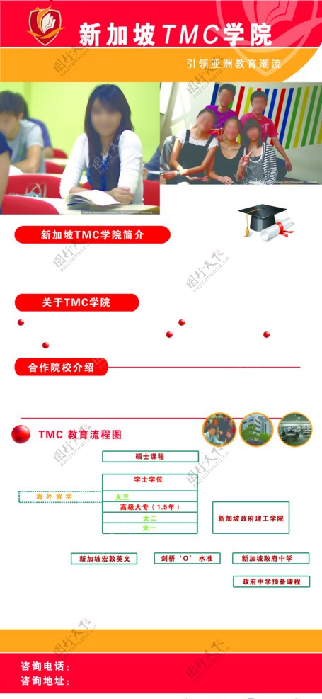 新加坡TMC学院展板图片