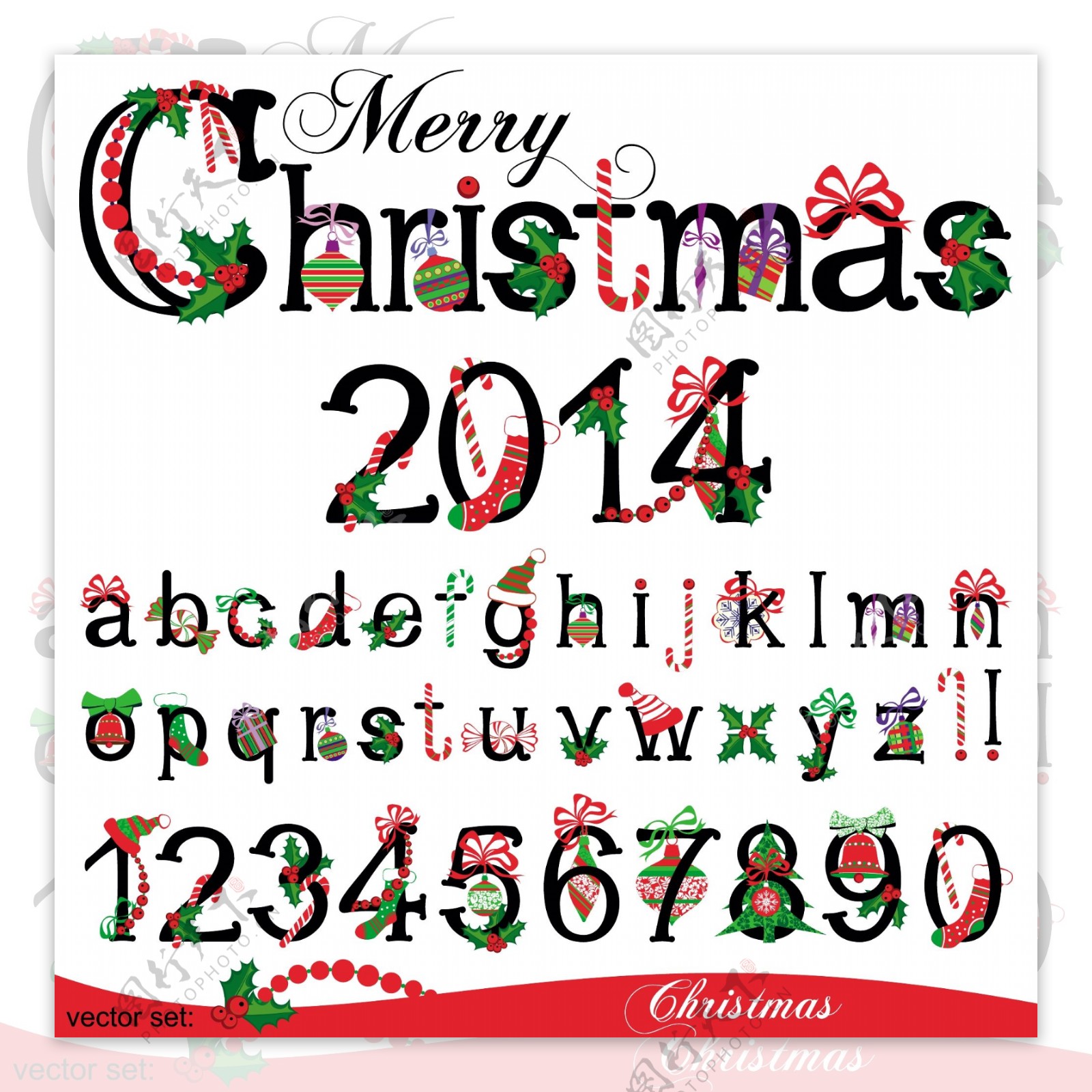 2014年圣诞节图标素材图片