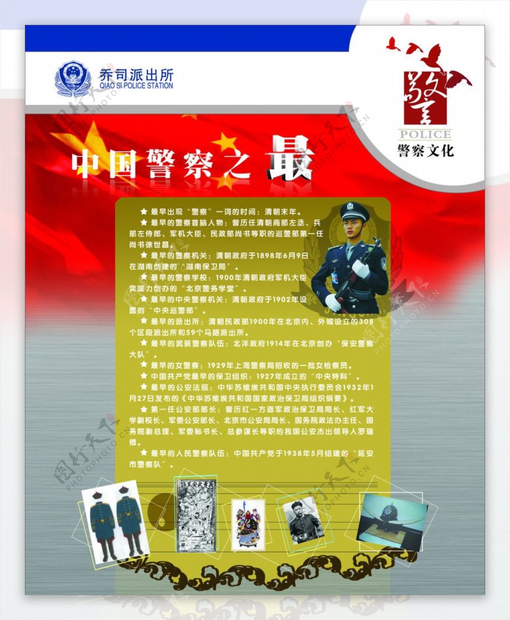警察文化中国警察之最图片