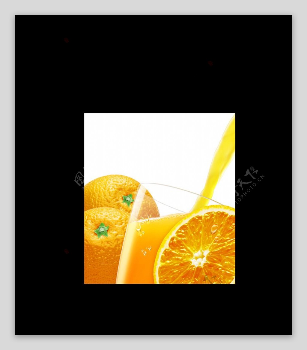水果橙子高清分层TIF图片