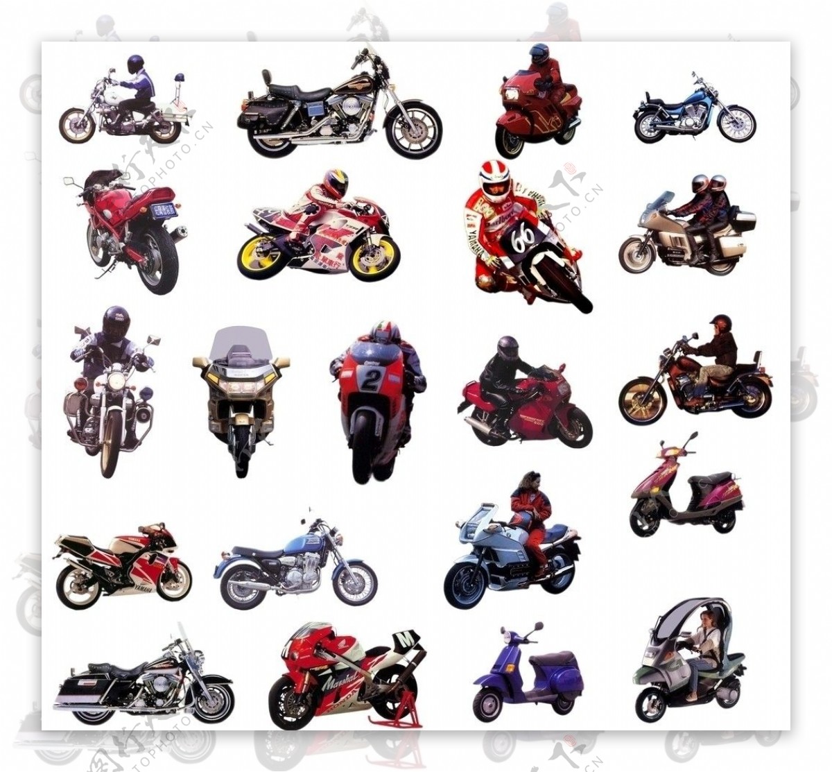 摩托车综合素材图片
