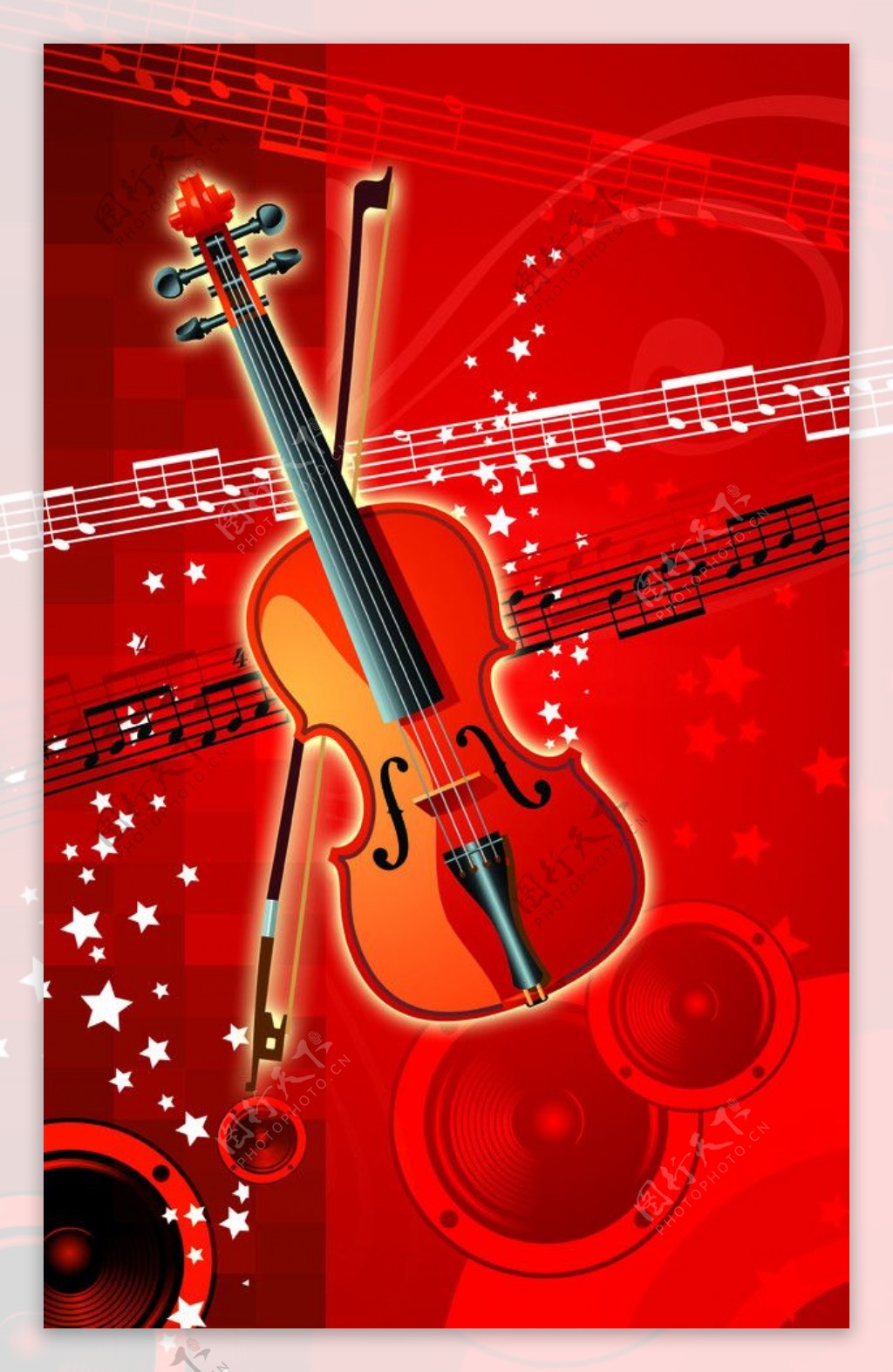 小提琴海报图片