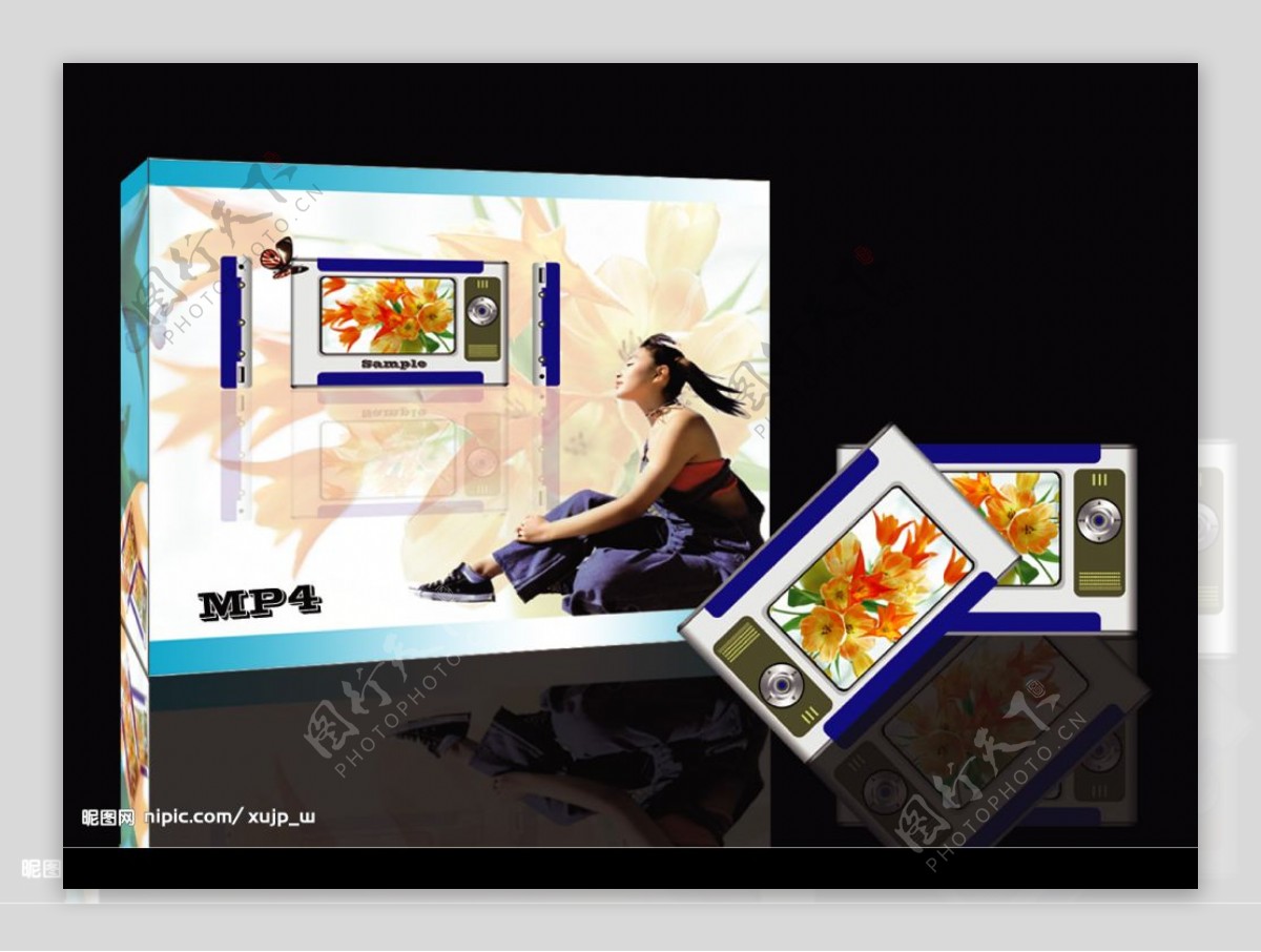 MP4包装效果图图片