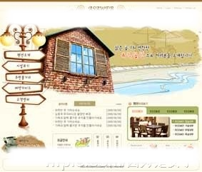 韩国建筑装饰类网站模板1图片