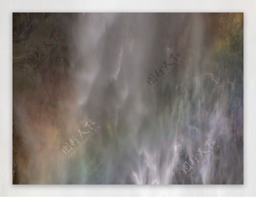 山泉溪水瀑布高清动态素材图片