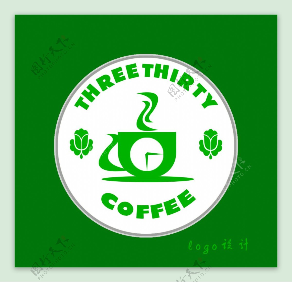 三点半咖啡徽章图片