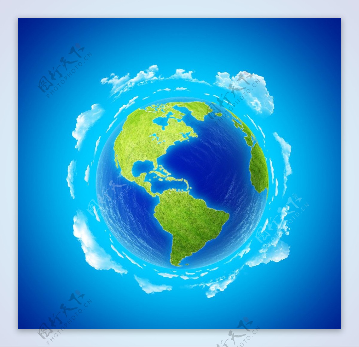 环保低碳绿色的地球素材图片