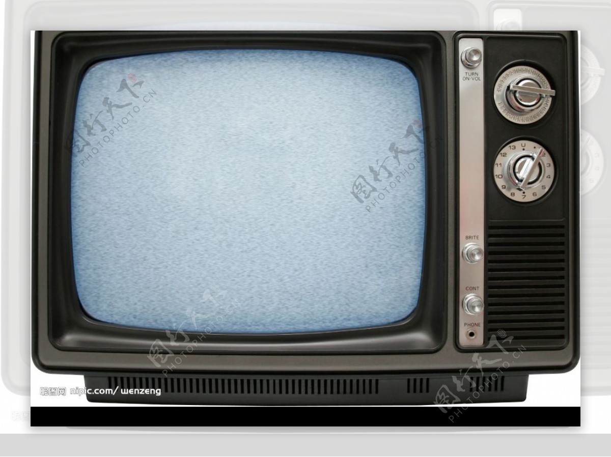 复古话旧电视机欧式图片