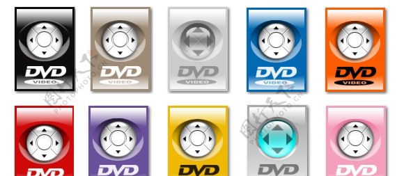 网页DVD图标图片