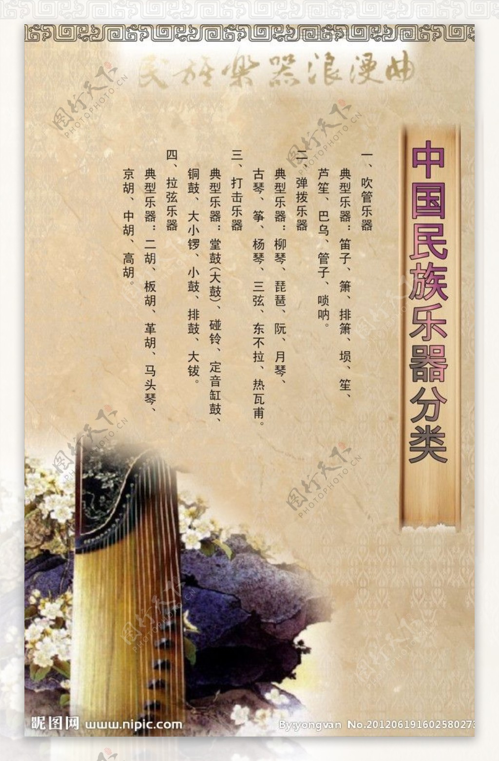 中国民族乐器分类图片