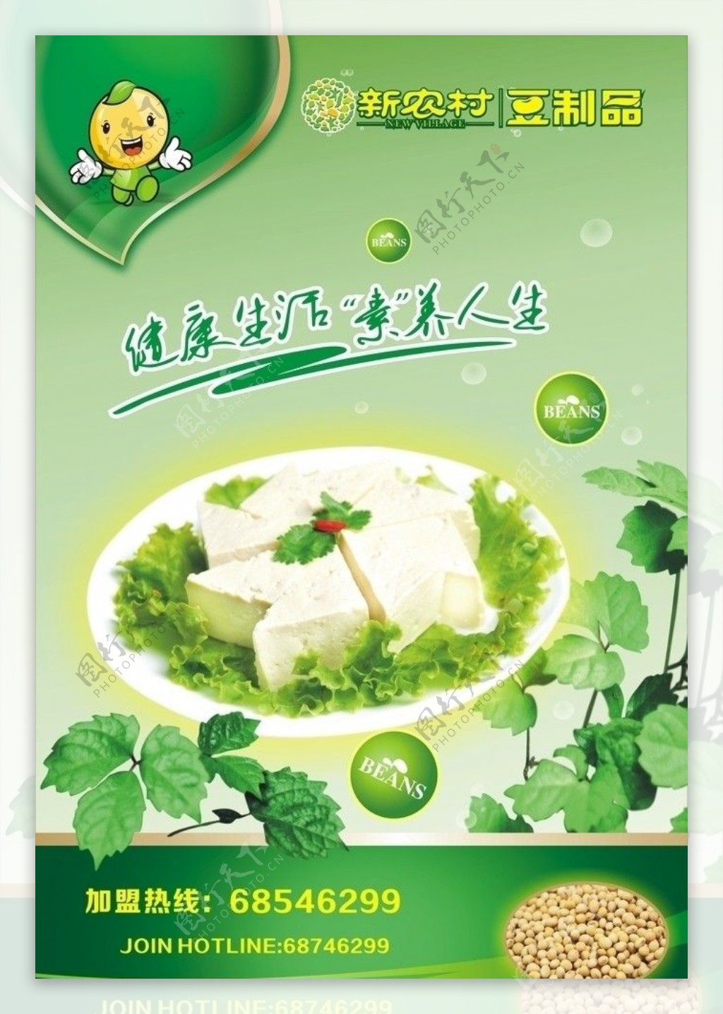 豆制品海报图片