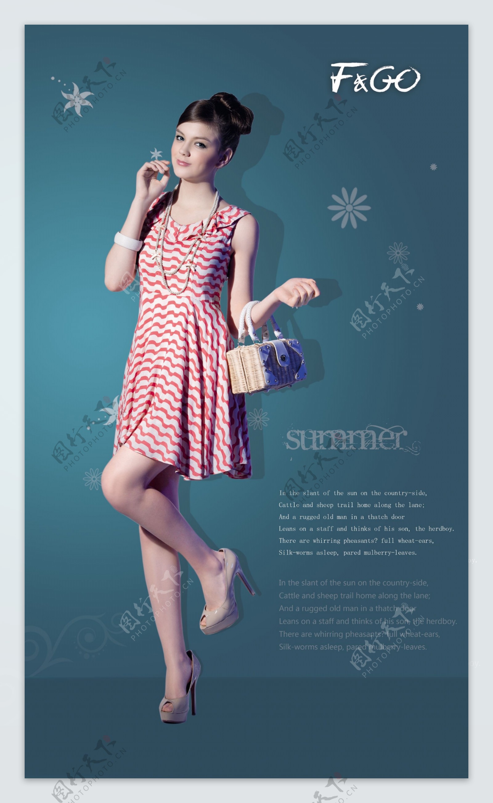 夏季女装海报图片