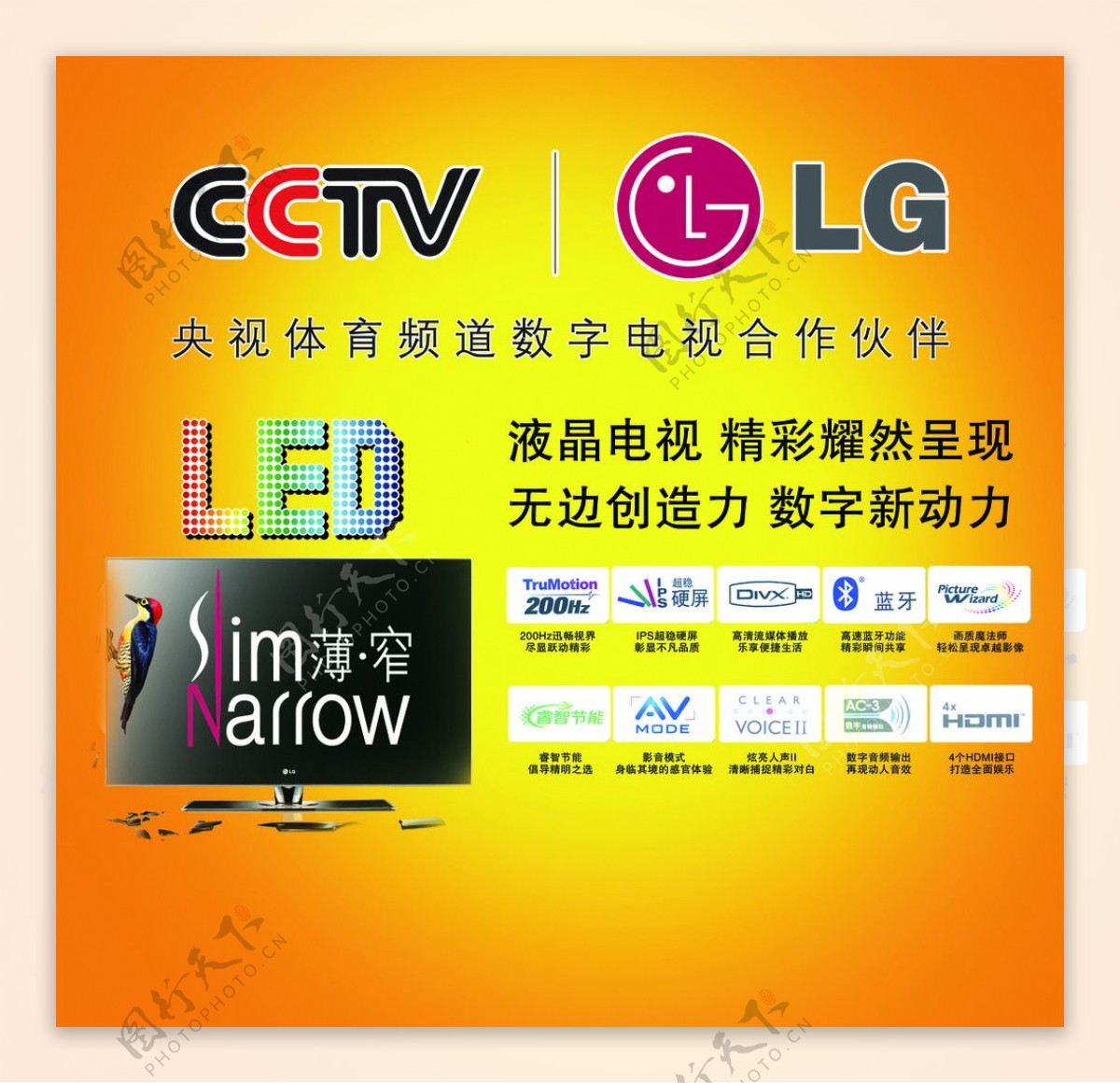 LG彩电海报图片