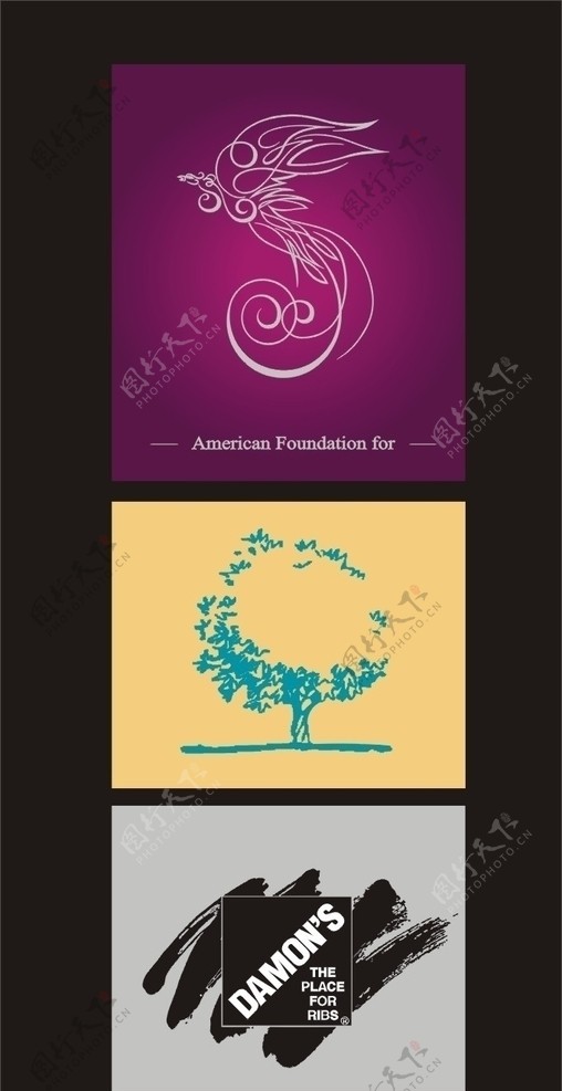 凤凰树标志设计图片